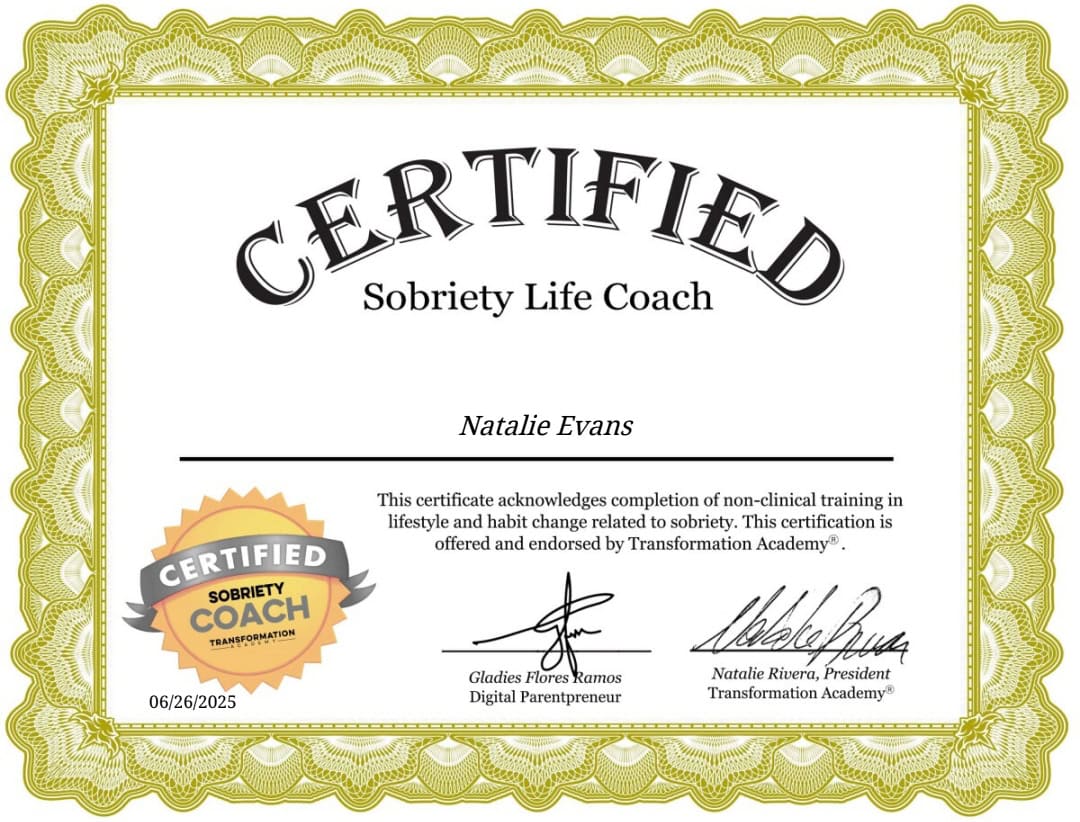 certified sobriety life coach